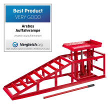AREBOS Car ramp | Height adjustable from 290 - 375  mm| 2 T | Single