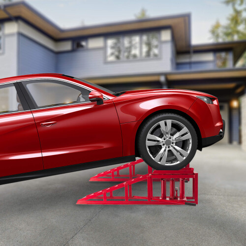 AREBOS AREBOS Car ramp | Height adjustable from 290 - 375  mm| 2 T | Single 1