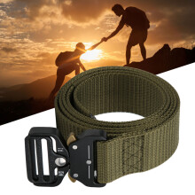 Nylon Outdoor Rettungsgürtel 130x4cm Heavy Duty Armeegrün