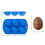 Formas de silicone com formatos de Páscoa, fáceis de limpar, multiuso, pacote com 4 unidades, para confeitaria caseira, atóxicas, flexíveis e 4