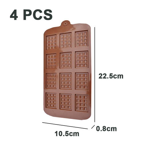 12Cavity Φόρμα Σοκολάτας DIY για Σπιτικές Λιχουδιές, Αντικολλητικά Καλούπια Σιλικόνης 1