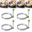 Professional Chef Quality Breakfast Mold, Nonstick Stainless Steel Egg Rings With Foldable Handles, Multi-Function Cooking For Perfect Eggs, 2Pcs 8