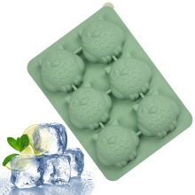 Matră de silicon pentru creații DIY, matriță sferică rotundă din silicon de calitate alimentară cu tematică de bufniță pentru panna cotta