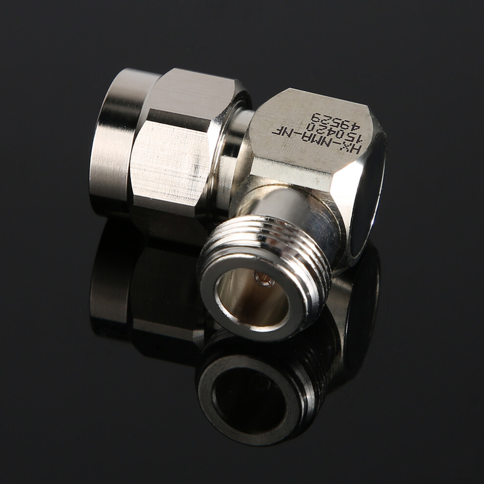 Set Of 2 N Male To N Female Rf Adapter 50Ohm Right Angle Connectors 4901362582370