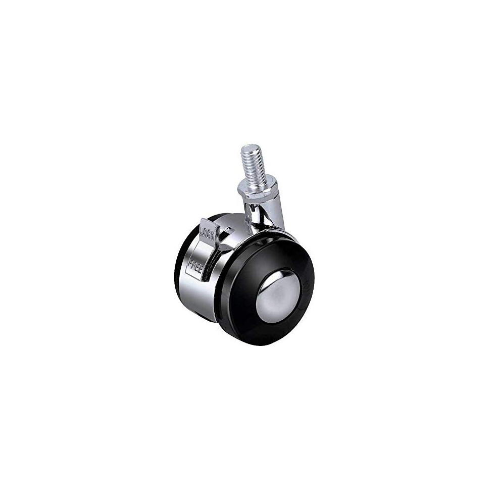 4Pcs Zinc Alloy Furniture Swivel Castor 2Inch M10 Screw 360 Rotation Rollers Brake Caster Trolley Office Chair Wheels Hardware(M10 2Inch) 9105992168293