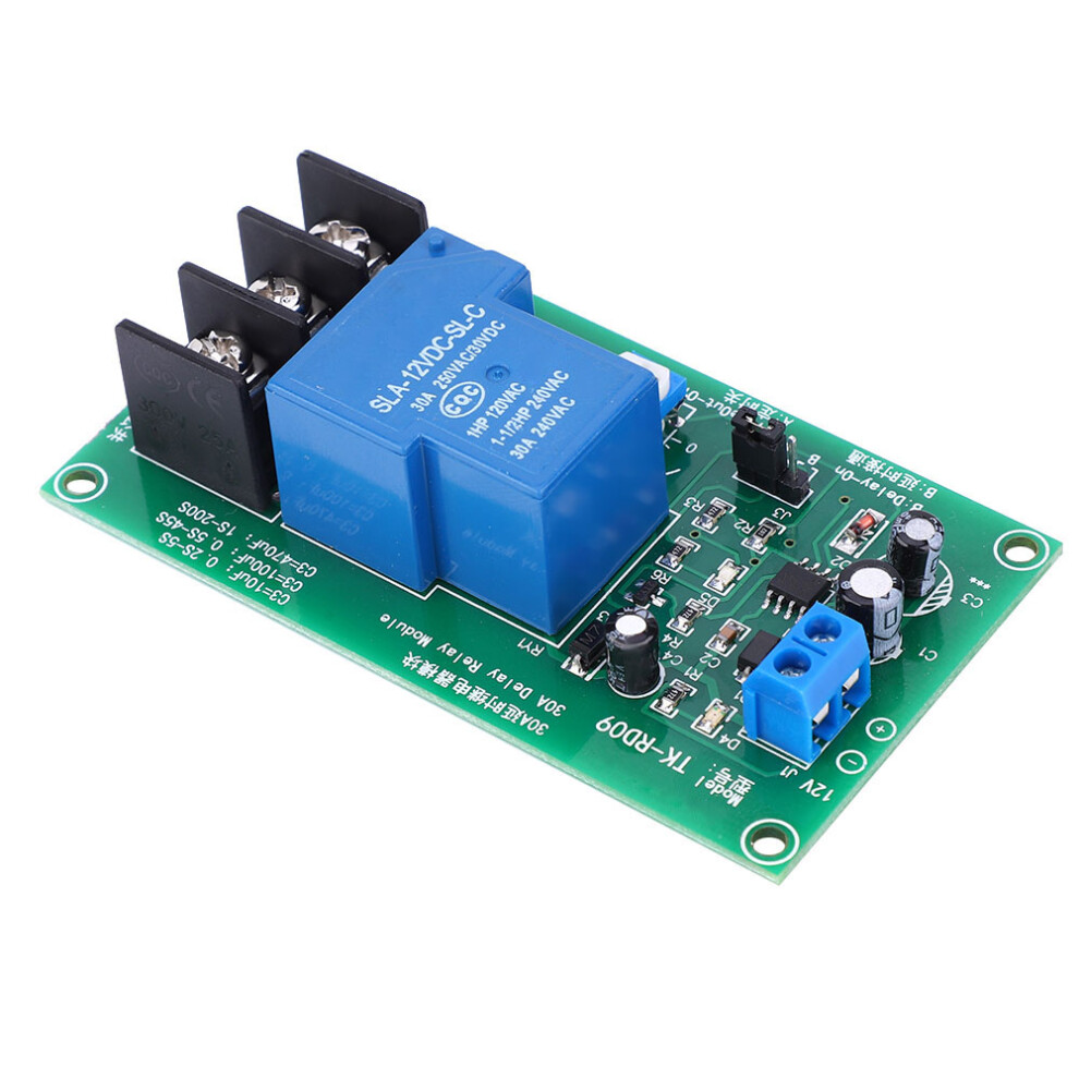 30A Dc 12V Delay Timer Relay Module 0.1-5 Sec Timing Board Control 8271362582493