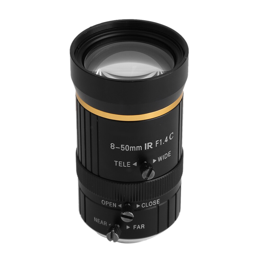 8-50Mm 3Mp C Mount Security Camera Lens, Manual Aperture, Black 5051362582913