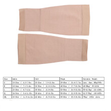 Unisex atmungsaktive Kompressionsstrümpfe für die Wade Hautfarbe 20-32 mmHg