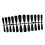 (black) 24 Pcs Fake Nails Artificial Nail Tips Coffin Pattern Manicure 2