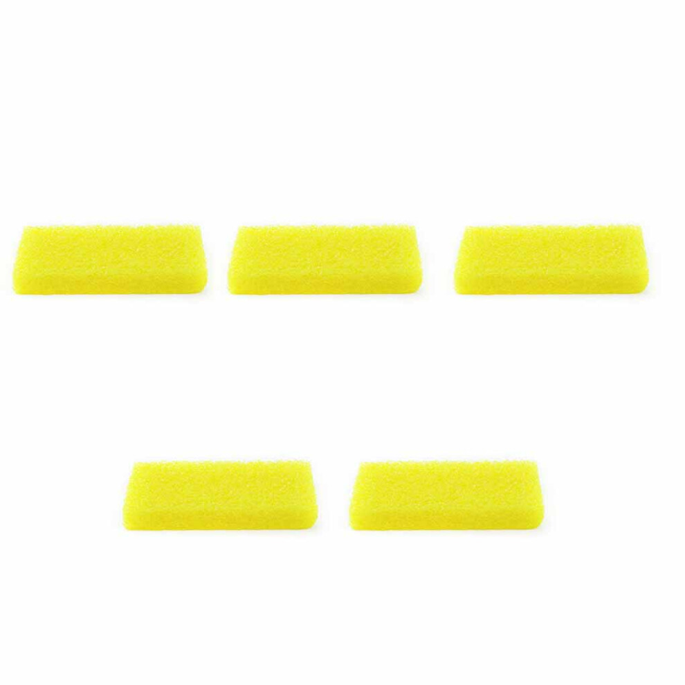 Yellow (Yellow) 5Pcs Brush Pumice With Holes Exfoliation Scrubber Brushes Foot Care