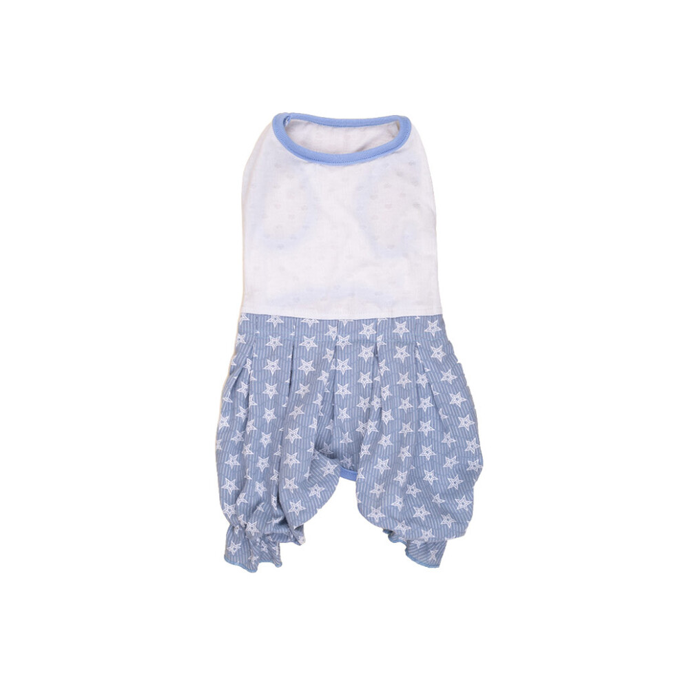 (Blue Stars, XXL) Dog Romper Dogs Jumpsuit Summer Spring Pet Costume Puppy Clothing-image-OPC-PN2TRBG-NEW