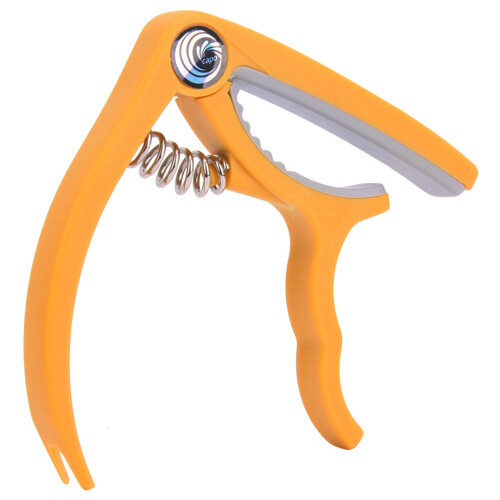 Plastic Guitar Capo Bridge Pin Remover 4-6 String Yellow White 1