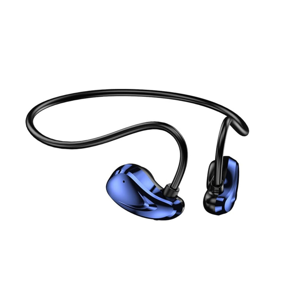Wireless Bluetooth Headset with Mic Air Conduction Sports Hanging Ear Outdoor Noise Canceling Headset Blue-image-OPC-PN2TV8Y-NEW