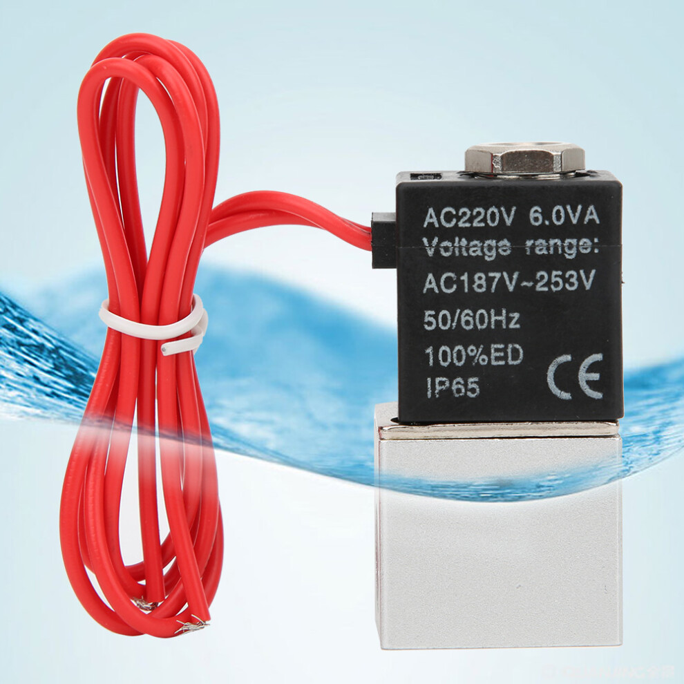 Aluminum Alloy Body Solenoid Valve G1/4In 220Vac Ip65 Rated 4621362587044