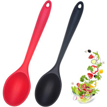 Antihaft-Silikonlöffel, BPA-frei, 2er-Set, ergonomisch geformt und hitzebeständig bis 480F (2 Stück)