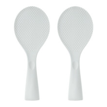 Cuchara de arroz súper resistente, cuchara para arroz antiadherente de uso versátil, cuchara de arroz de pie, mango de diseño ergonómico para un