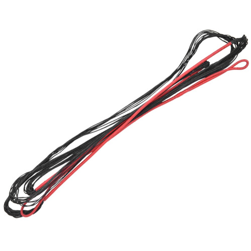 Black Red Nylon Bowstring for Recurve Longbow Archery 12 Strands 60 inches