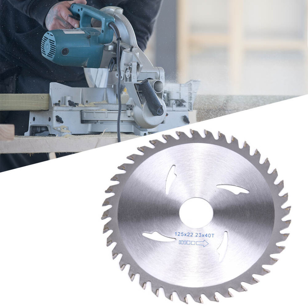 125mm Carbide Woodworking Circular Saw Blade 40T Cutting Disc 22.23mm Arbor