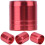 20 Stück Aluminiumlegierung Explosionssichere Pfeilringe Set, Rot 8mm 5