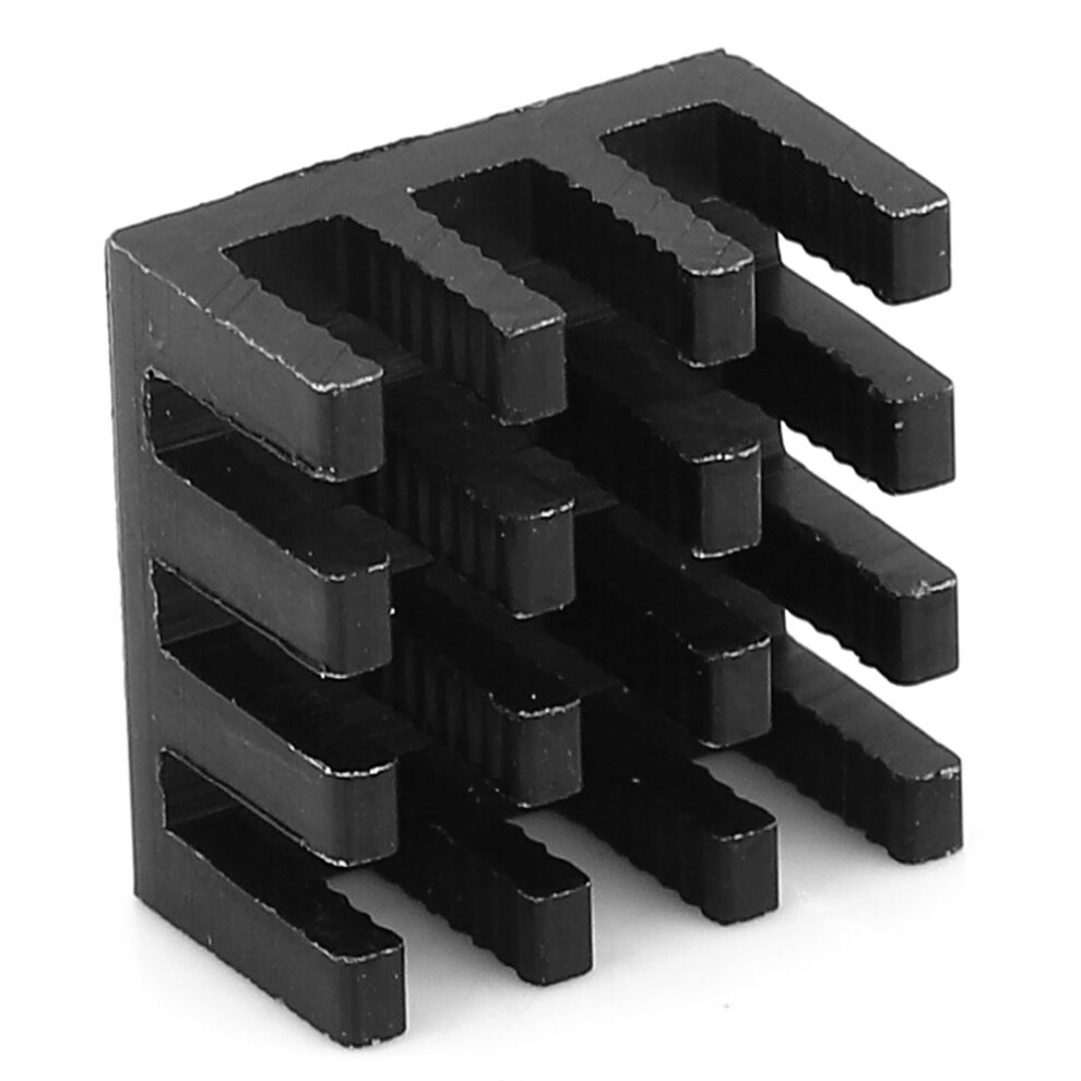 20 Aluminum Led Heat Sinks 14X14x8mm With Adhesive For Circuit Boards Black 4671362589067