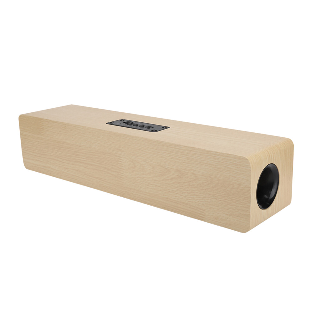 12W Wooden Bluetooth Speaker With Fm, Tf, Aux, 3000Mah Grain 5081362589216