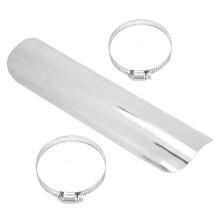 Chromschutzblech für Auspuffrohr, universell, für Motorrad, 50-70 mm/2,0-2,76 Zoll