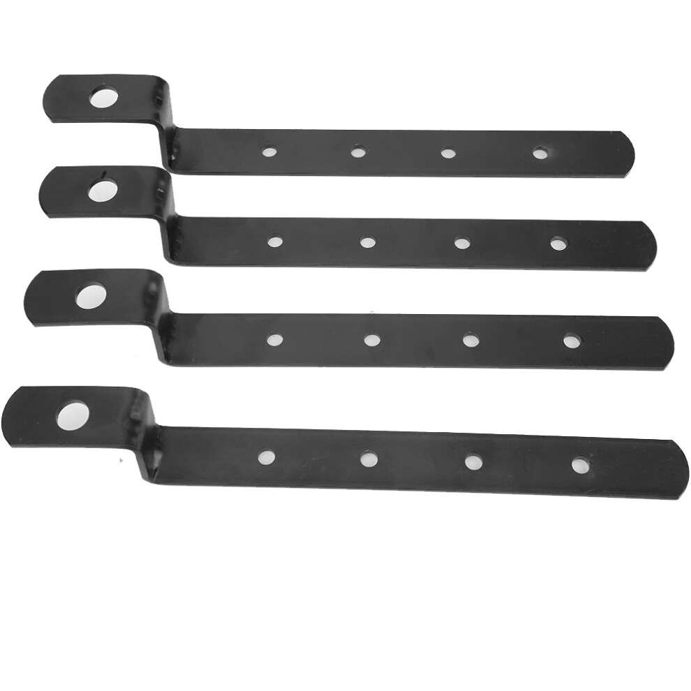 Universal Iron Side Case Mounting Brackets Kit, 53X35x215mm Black 3061362589661