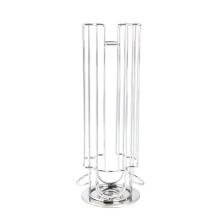 Dispenser til opbevaring af kaffekapsler, elegant moderne design til dit udvalg af gourmetkaffe, stærkt og holdbart stål med 360 graders rotation