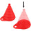 Conjunto de funis dobráveis de silicone, compacto e prático para a cozinha. 2