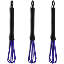Siliconen gardeset voor gebruik in de salon en keuken, haarverfmixer met antislip comfortabele handgreep, duurzame en diverse kleuren plastic garde.