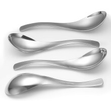 Dining Companion, verdickte Edelstahllöffel im klassischen Design, 4er-Set – für die nahtlose Integration in Ihre Geschirrkollektion