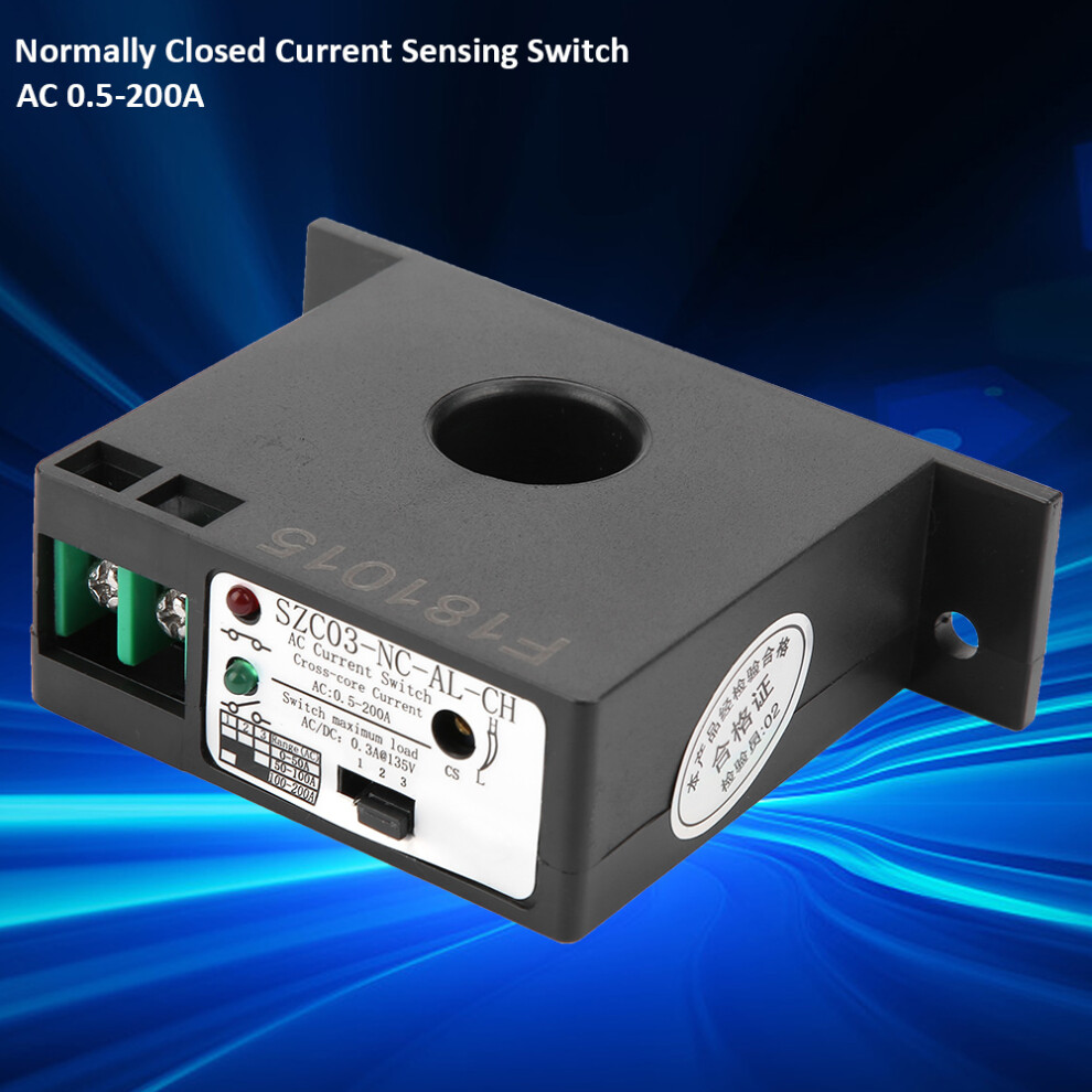 Szc03-Nc-Al-Ch Adjustable Ac Current Sensing Switch 0.5-200A Normally Closed 4661362594321