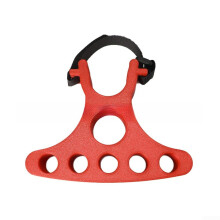 Bike Repair Handlebar Stand with Ergonomic Grip and Adjustable Mounting Holes for Maintenance of Brake and Shifter Cables (red)