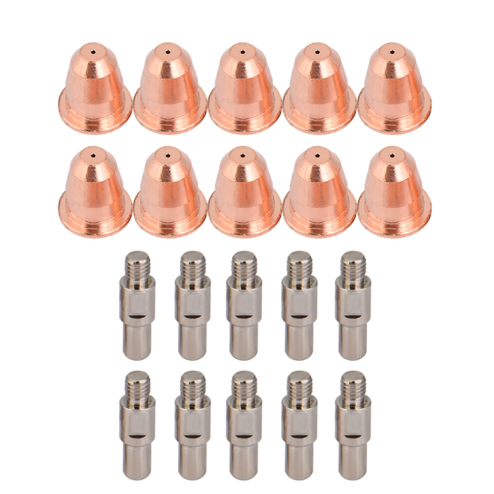 10Pcs Pr0110 Electrode & Pd0116-08 Nozzle Set For S25 S45 Plasma Cutters 6951362594086