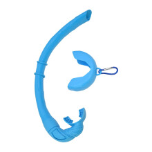 Reliable Silicone Breathing Tube Foldable Large Caliber Diving Snorkeling For Increased Comfort While Snorkeling Blue