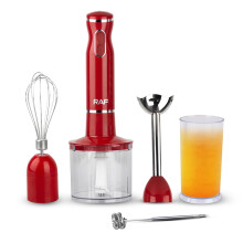 Håndblender med triggerhastighedskontrol, 3-i-1 stavblender med ledning og perfekt emulgatorteknologi, 800 W motor til supper