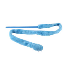 Blauer Schlangenkörper Katzenspielzeug, ungiftig, 24 cm Griff