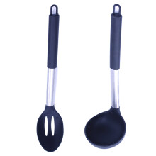 Ustensile de bucătărie din silicon non-toxic, ustensile versatile pentru vase de gătit antiaderente, rezistente la căldură până la 230C,