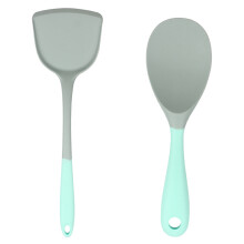 Ergonomická rukoväť, pevný silikónový obracač, nepriľnavý tepelne odolný kuchynský špachtľový obracač, elegantný dizajn kuchynského