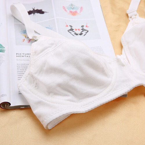 Comfortable Cotton Maternity Nursing Bra with Front Open Design - 34/75 2