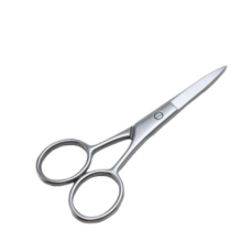 Gesichtshaartrimmer, hochwertige Mehrzweck-Pflegeschere, mikrogezahnte Klingen für Bart-, Schnurrbart- und Augenbrauenstyling