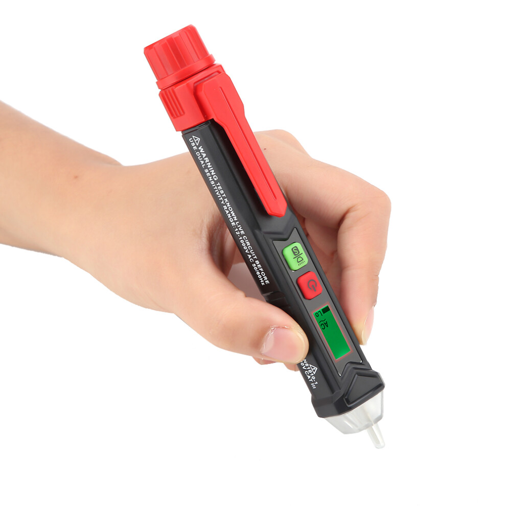 Ht100 Ac Voltage Tester Pen 0~1000V, Compact, Adjustable Sensitivity Light 4971362603061