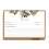 Cartões de Receitas Frente e Verso, Papel Grosso e Resistente de 10x15cm / 4x6 polegadas em Verde Sálvia e Branco, Design Delicado e Simples com 1