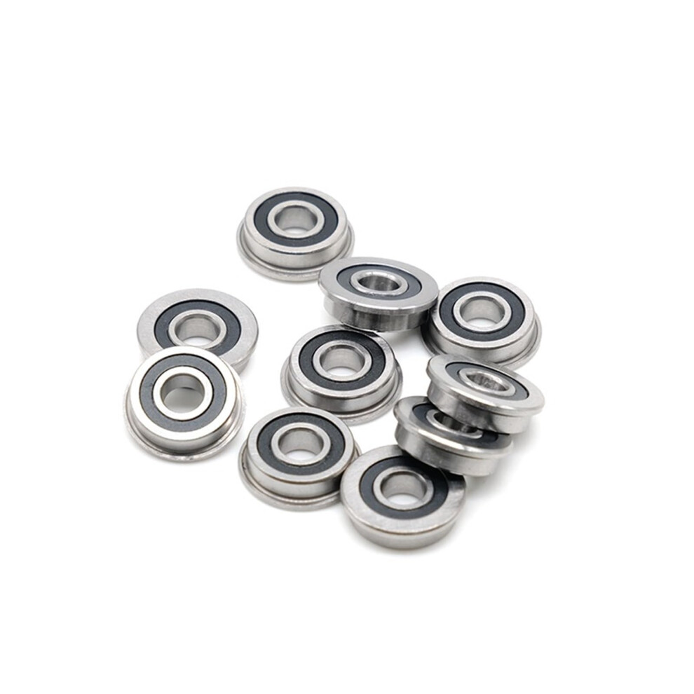 10Pcs F695 2Rs Bearing 5 * 13 * 4 Mm Abec-7 Flanged Miniature F695 Rs Ball Bearings F695rs 9105992170845