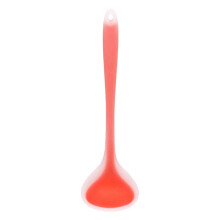 Hitzebeständiger Silikon-Suppenlöffel, ergonomischer Griff, lange Schöpfkelle zum Servieren heißer Flüssigkeiten, BPA-frei, antihaftbeschichtet,