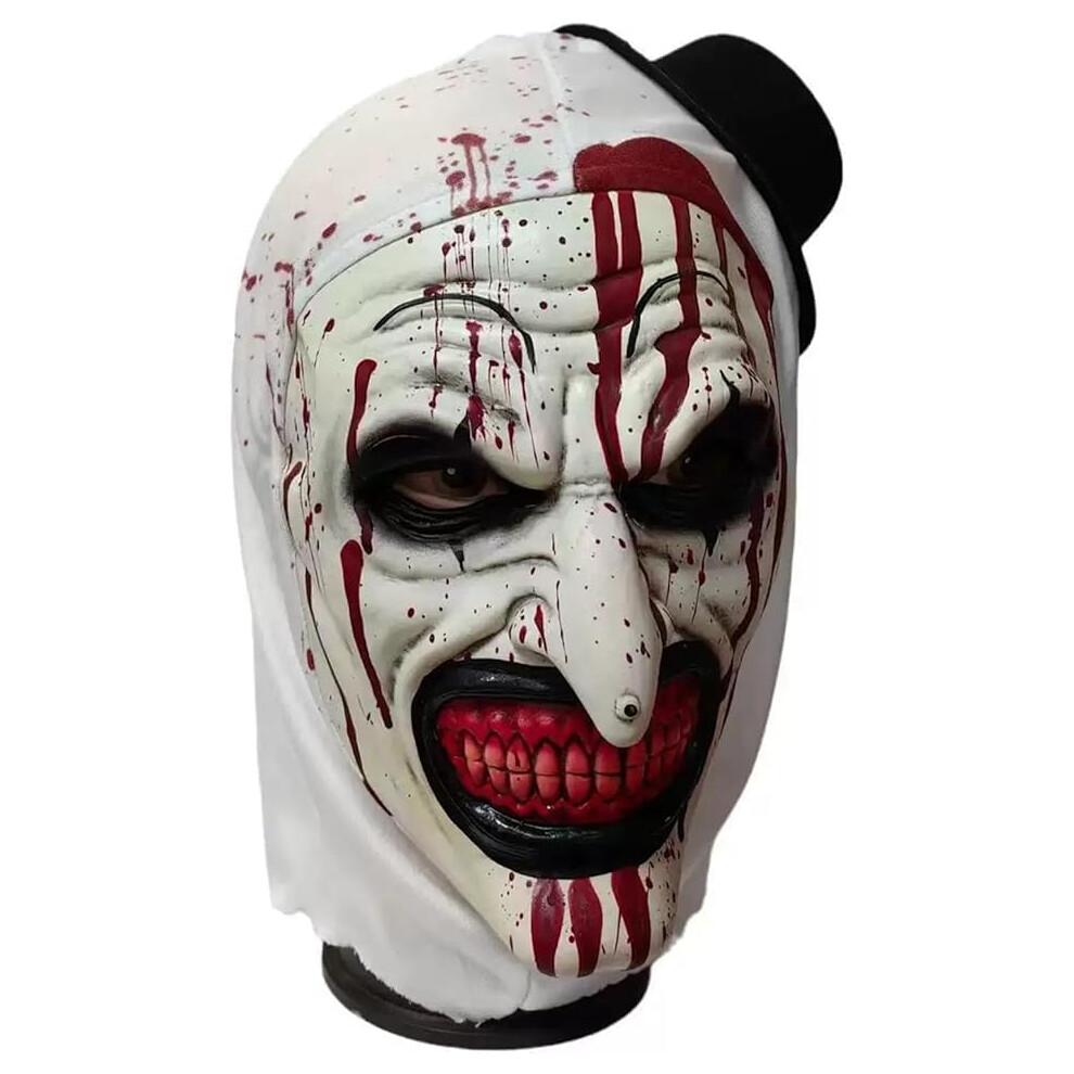 Terrifier Art the Clown Mask, Art The Clown Terrifier Costume Terror Masks Scary the Killer Clown Joker Mask Halloween Cosplay Full Head Costume Props-image-OPC-PN2VSH9-NEW