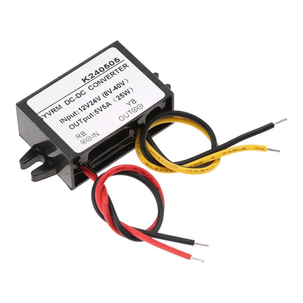 12V/24V To 5V 5A Dc-Dc Buck Converter Module 25W, Compact Size 6931362601045