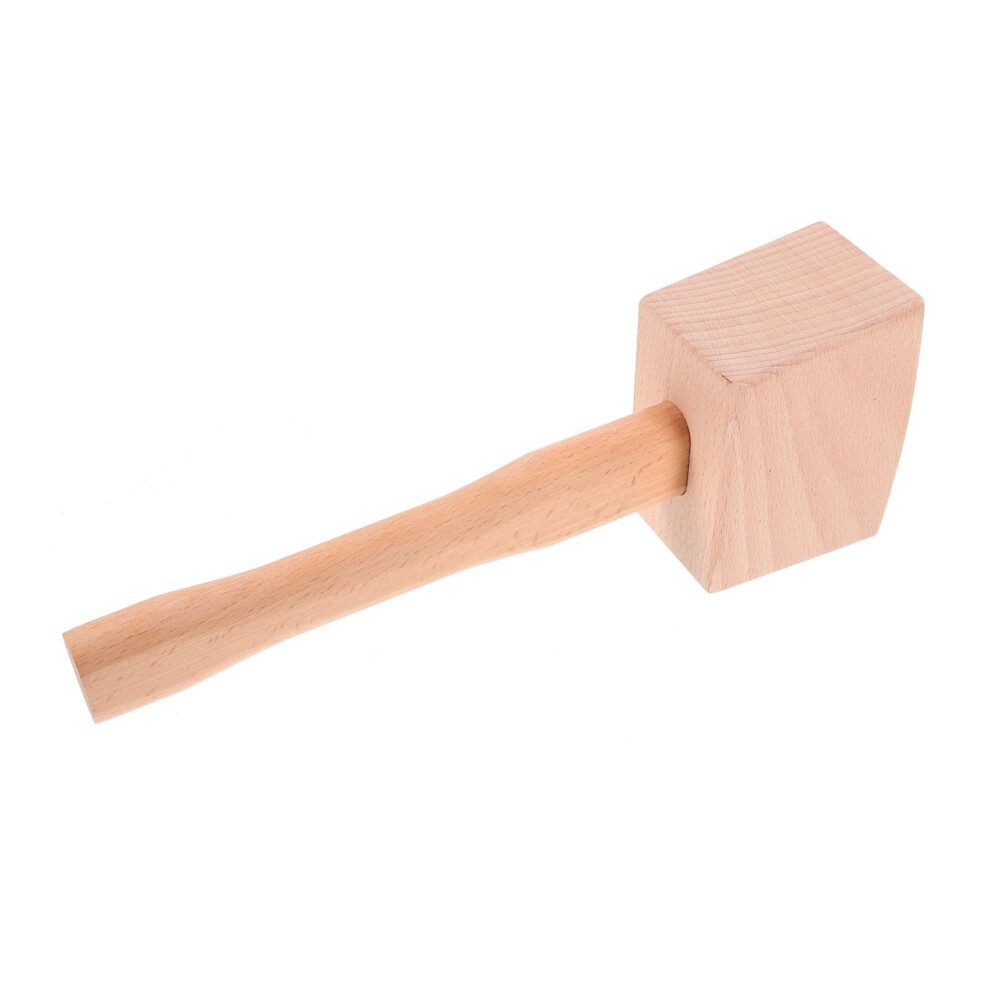 Wooden Mallet Heavy Duty Wood Hammer For Woodworking And Carpentry Ergonomic Handle Smooth Polished Surface Premium Wood Craft Tool 9339159319536