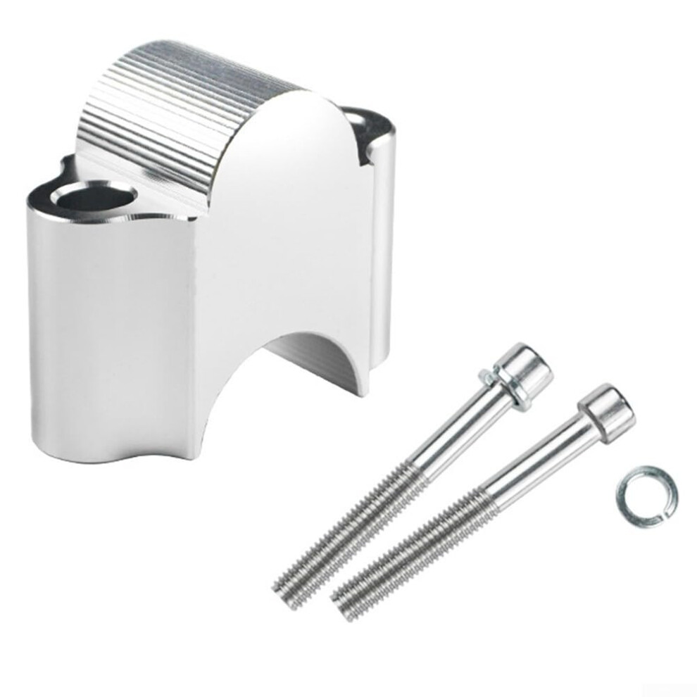 Riding Comfort Enhancer With Adjustable Motorcycle Handlebar Lifters For Better Control ( 22Mm) Silver 9105992171330