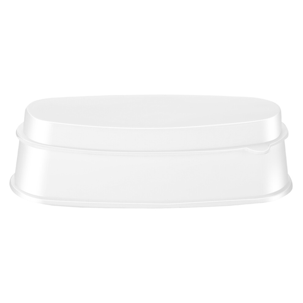 White Portable Nail Manicure Mould & Dip Powder Tray Nail Container 12Cm